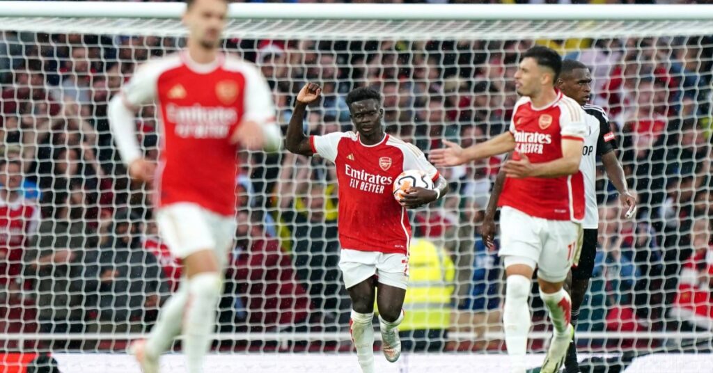 Arsenal stunned by 2-2 draw with 10-man Fulham