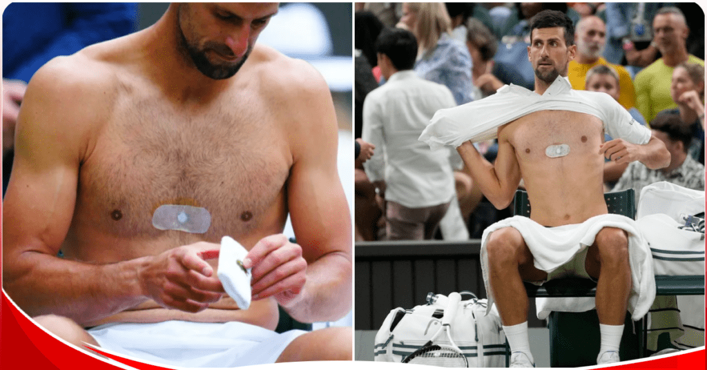 Novak Djokovic’s mysterious chest device that helps posture, balance