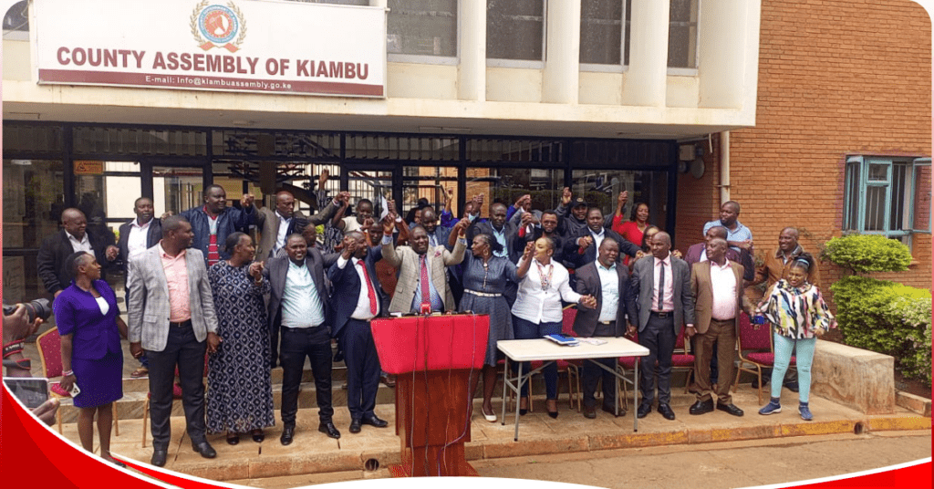 Kiambu MCAs want to impeach Governor Kimani Wamatangi