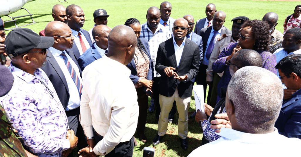 PS Omollo inspects Kericho Green Stadium ahead of 2023 Mashujaa Day celebrations