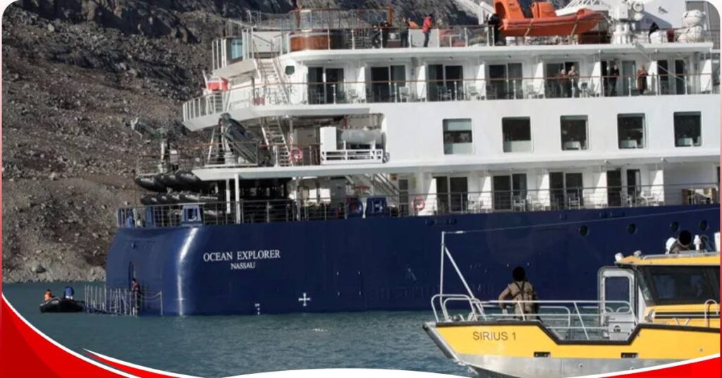 Cruise ship with hundreds of tourists stuck on remote stretch of Greenland