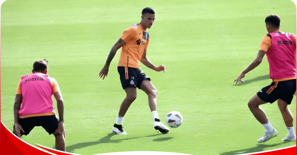 Mason Greenwood Joins Getafe for training with new teammates