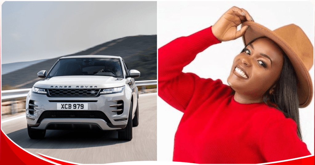 Celestine Ndinda cruises in her new Range Rover