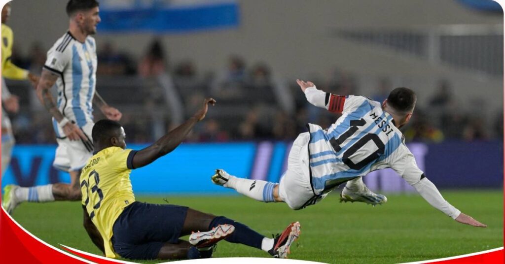 Moises Caicedo gets revenge on Lionel Messi