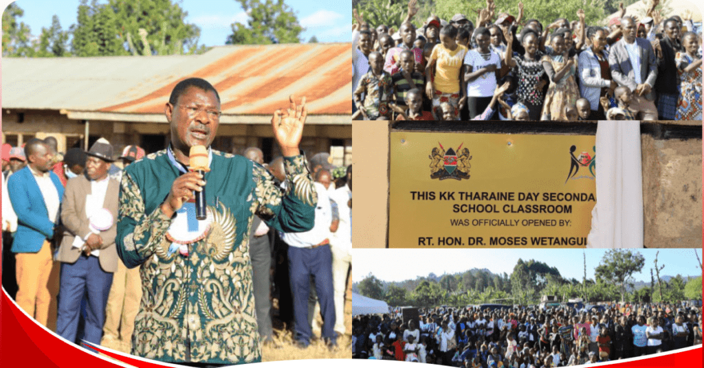 When Speaker Moses Wetangula donated KSh5.3M to a school in Tigania West