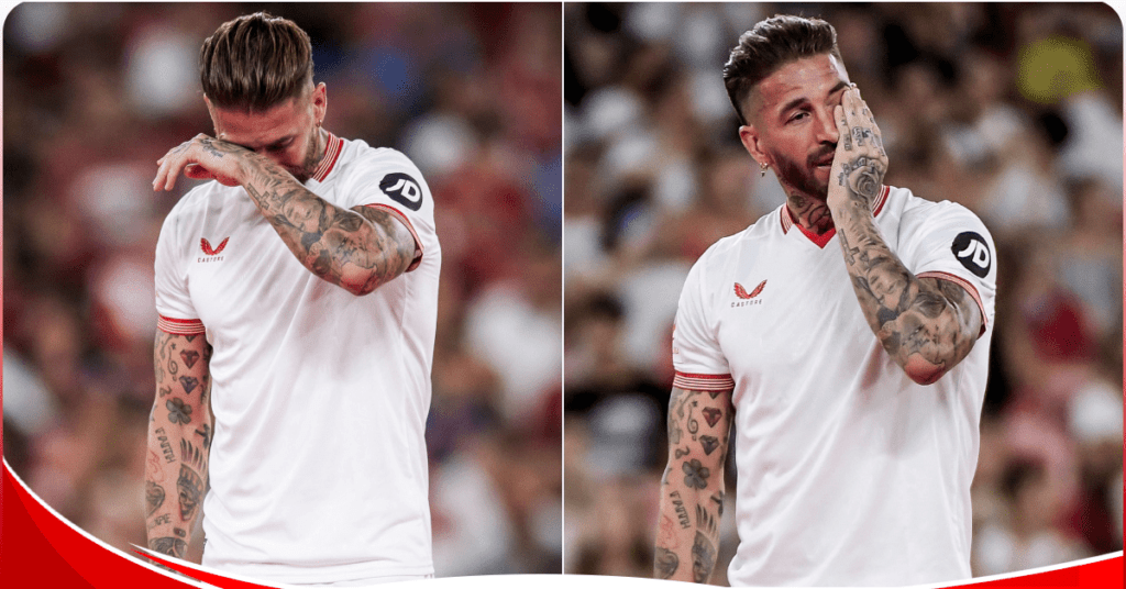 Sergio Ramos breaks into tears on first day at Sevilla FC