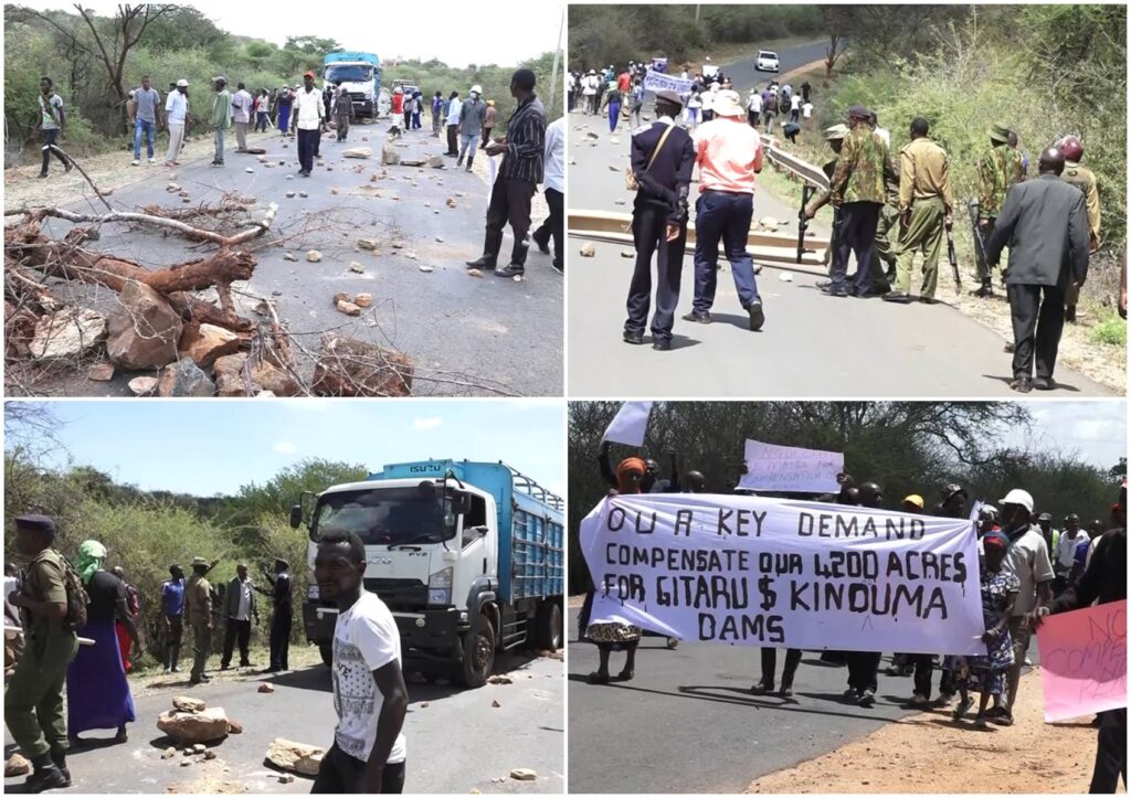 Gunshots rent air as residents protest