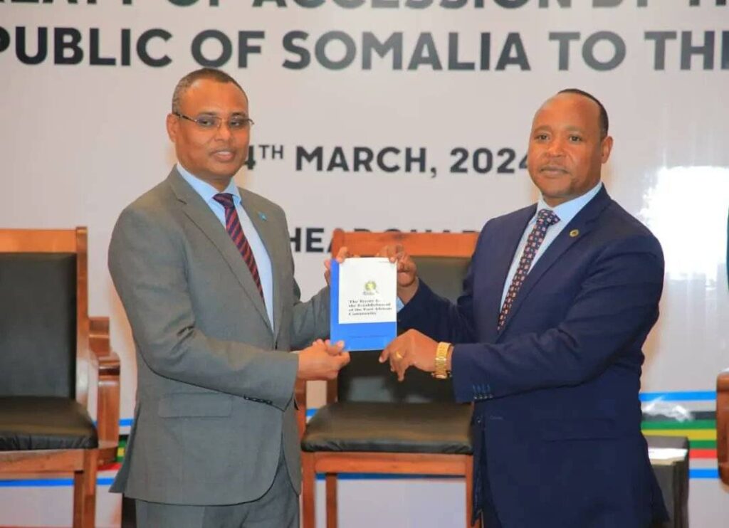 Somali formally joins East African Community after treaty ratification