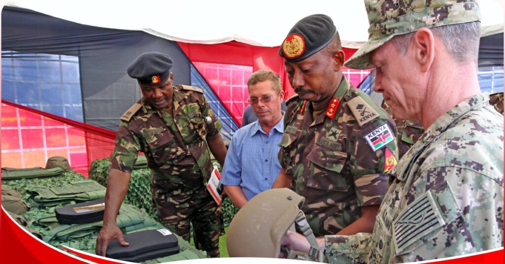 KDF receive military equipment donation worth USD 1.3 M