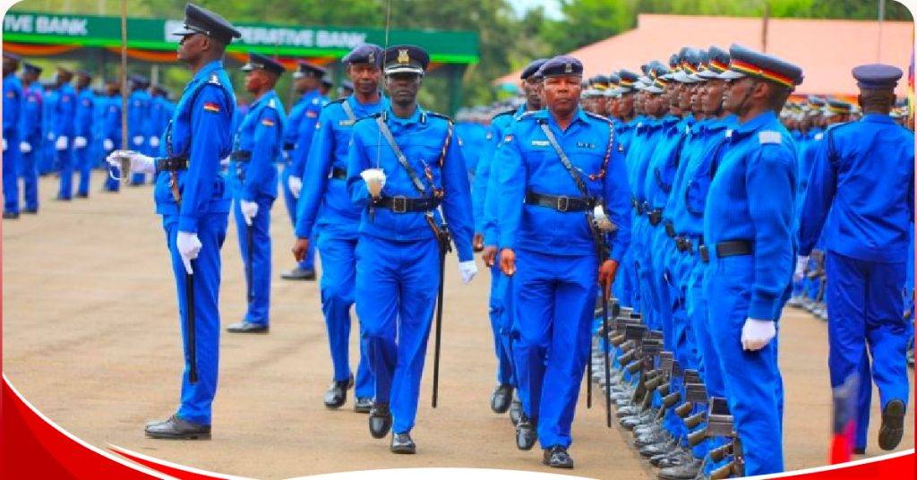 National police officers during a parade [Photo: NPS]