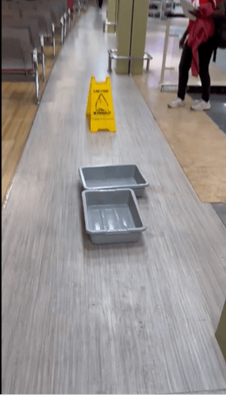 Leaking roof at the JKIA. After the previous heavy downpour, a video has been circulating online showing a leaking roof at the Jomo Kenyatta International Airport. Photo: Larry Madowo/X