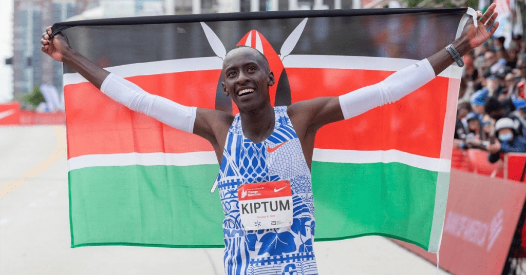 World marathon record holder Kelvin Kiptum. Photo: Courtesy 