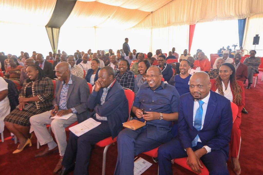 A section of cabinet secretaries and other elected Kenya Kwanza legislators during a retreat in Naivasha on February 19, 2024. Photo: William Ruto/X