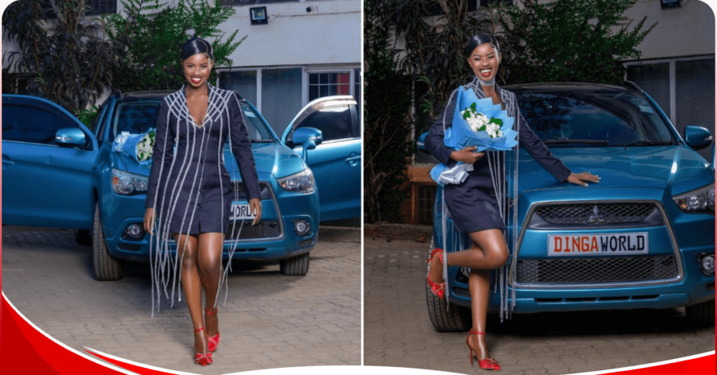 YY Comedian’s wife Marya Okoth buys herself a car for Valentines