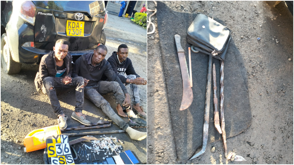 Police rescue woman who had been cornered by armed robbers in Mlolongo