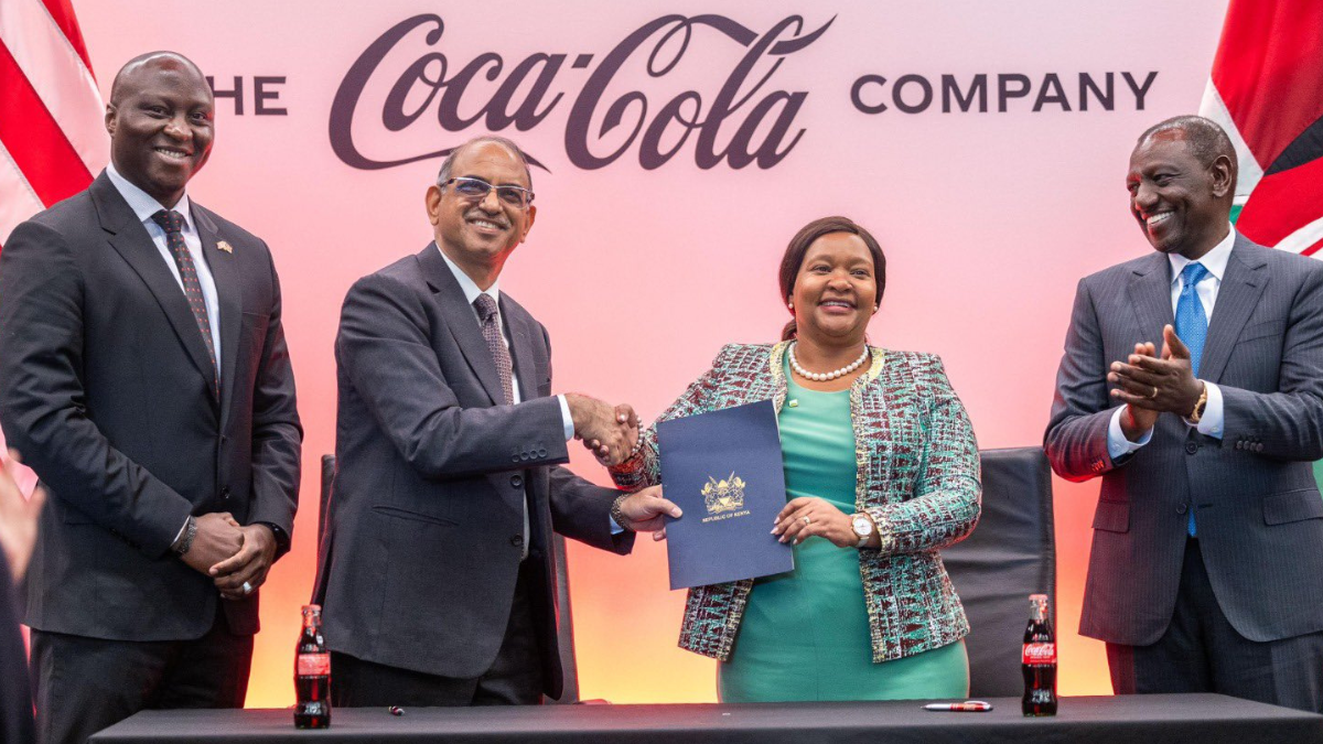 Kenya signs Ksh.22.8B deal with Coca-Cola during Ruto’s visit to company’s headquarters in US