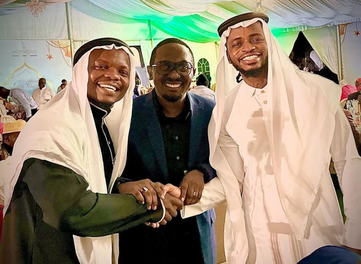 President Samia Suluhu brought Diamond & Harmonize together after years of beefing during an iftar dinner at State House. Photo:  Citizen Tanzania