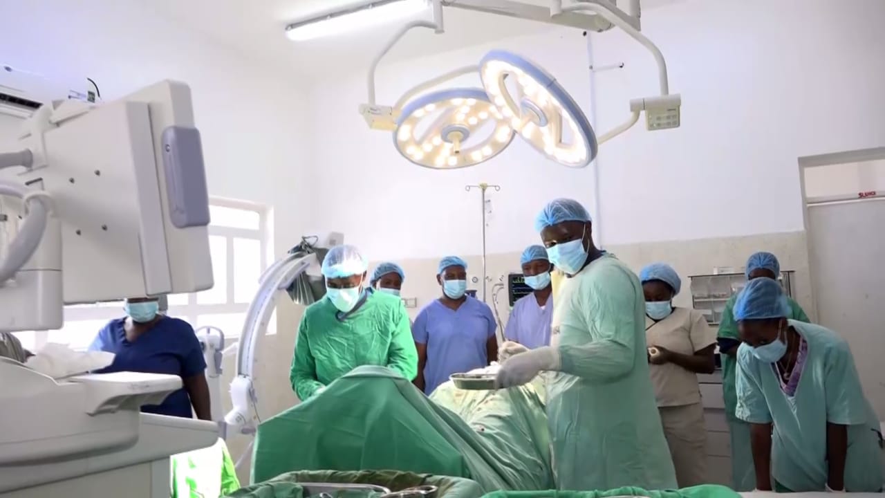 Doctors at J.M. Kariuki County Referral Hospital in Olkalou perform first spinal surgery. PHOTO/TV47