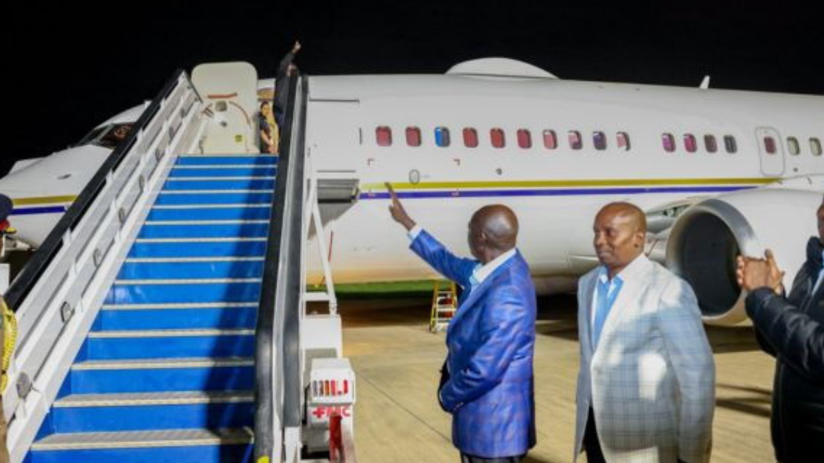 President William Ruto leaves for US state visit on May 19, 2024. Photo/DPPS