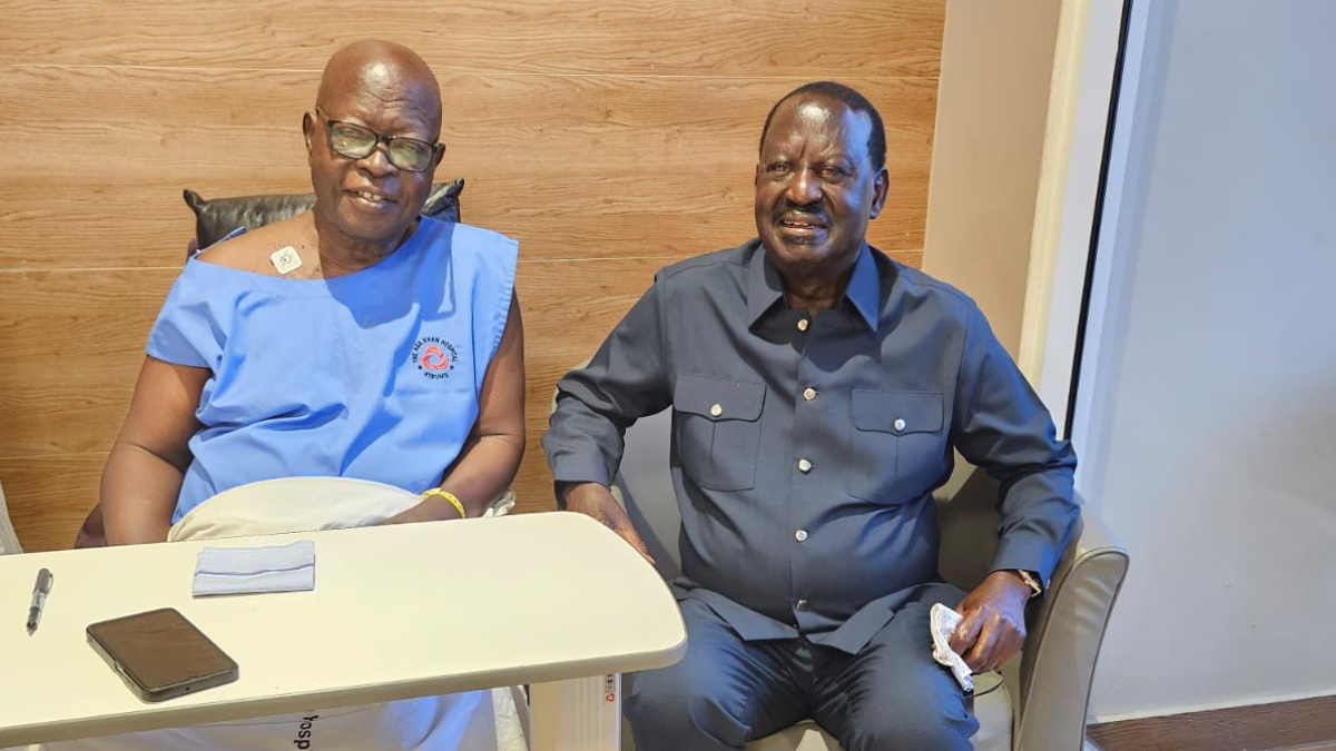 Raila visits sick retired Bishop who facilitated his escape into exile
