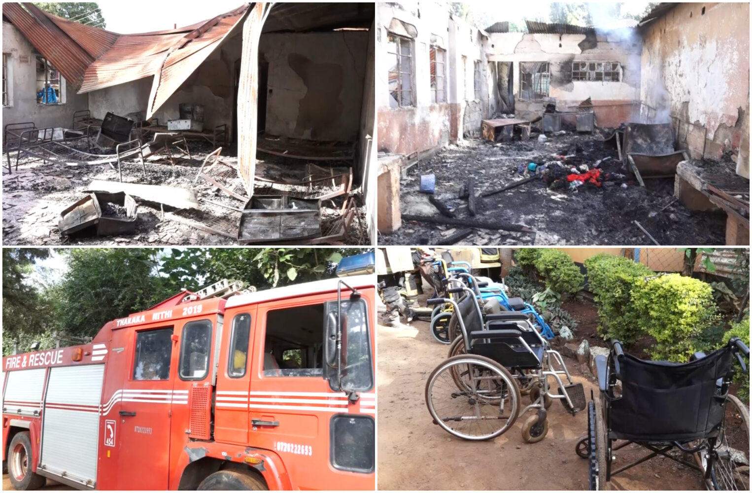 Fire burns a children's home in Embu Town