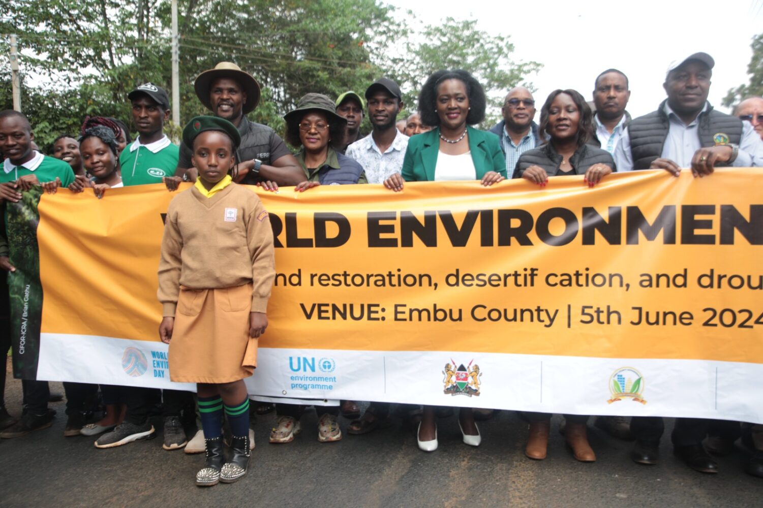 10-year-old Kenyan girl crowned to spearhead scouts’ climate action agenda. Photo/TV47