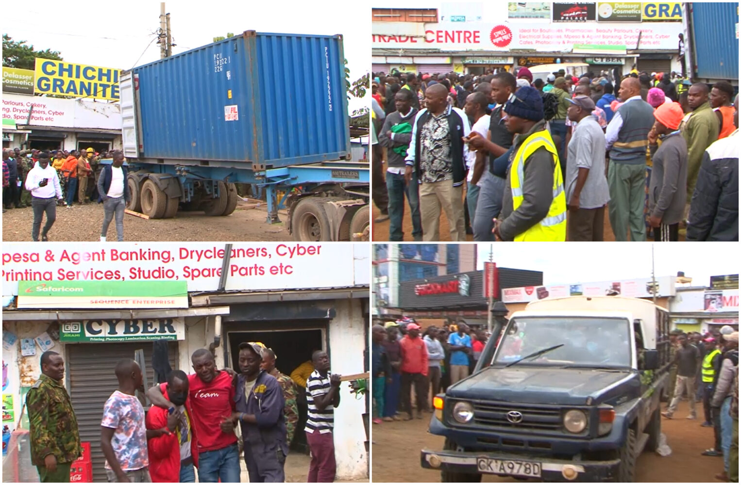 Three men die while offloading granite from a truck in Ruiru