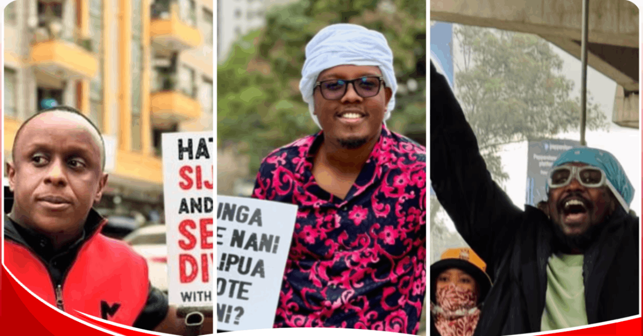 Nairobi: Abel Mutua,Phillip Karanja,Nyashinski join Anti Finance Bill Protesters