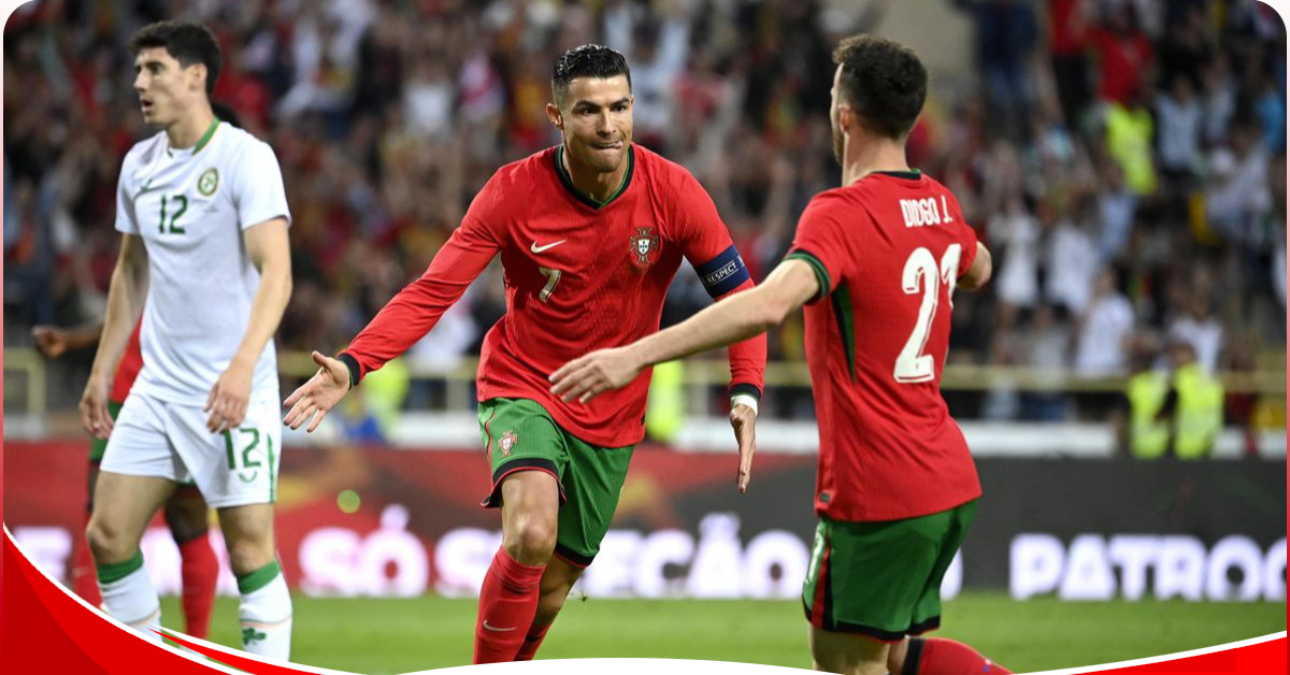 International Friendlies: Ronaldo’s magnificent goals propel Portugal to a 3-0 win against Ireland