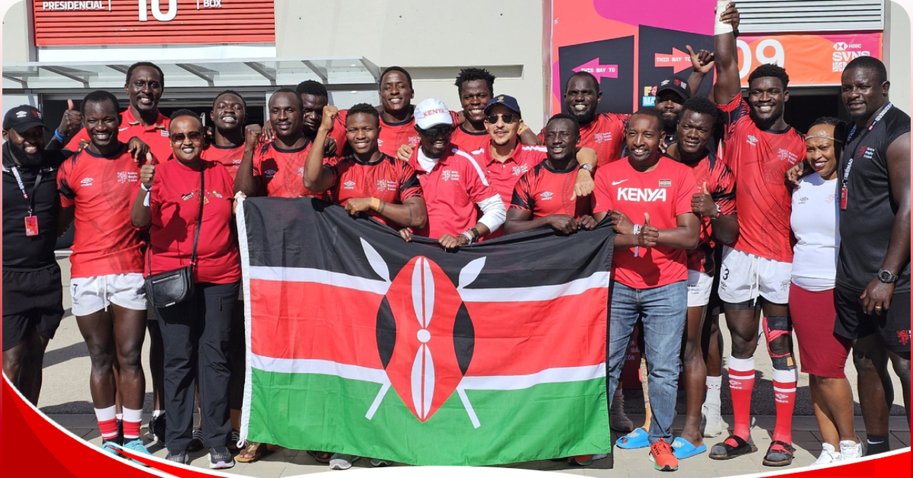 Ministry of Sports stages a welcome home caravan for Kenya 7s team