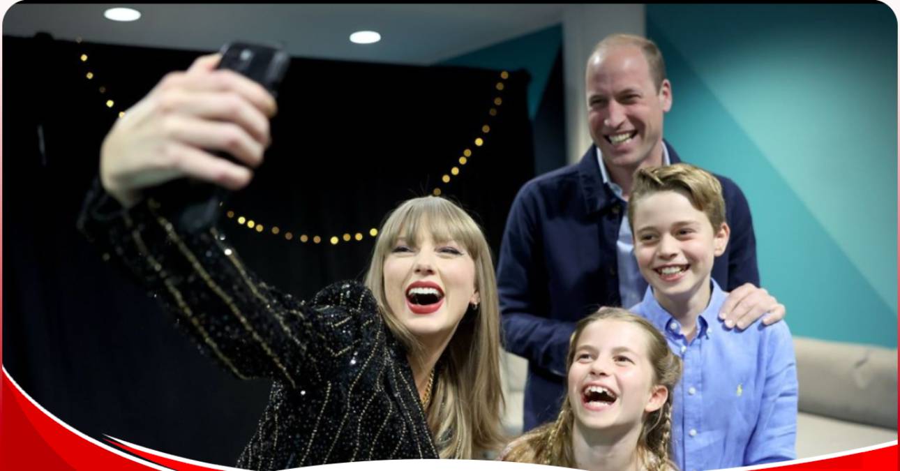 Taylor Swift snaps Royal Selfies with Prince William and Kids