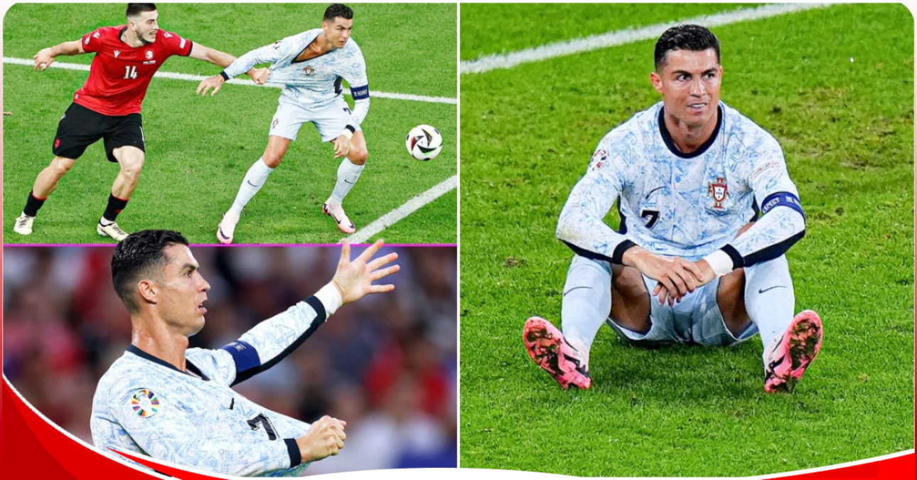 Frustrated Ronaldo throws tantrum after being  denied penalty