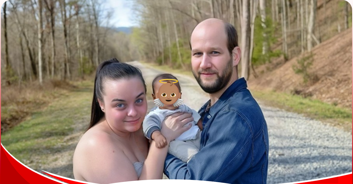 In a twist of events, a white lady who gave birth to a seemingly African baby has insisted that the father of her baby is her white boyfriend. Photo: Rachel Buckman, Baby Money Jamal Buckman, and Paul Buckman/ Facebook Celina 52 Truck Stop.