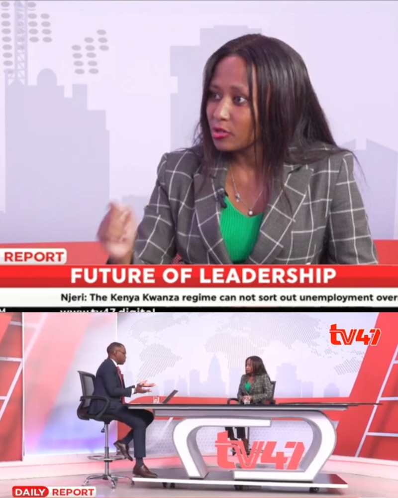 Kirinyaga Woman Representative Njeri Maina has come clean about why politicians dish out money during an election period. Photo: George Maringa (L) Njeri Maina (R). TV47/YouTube.