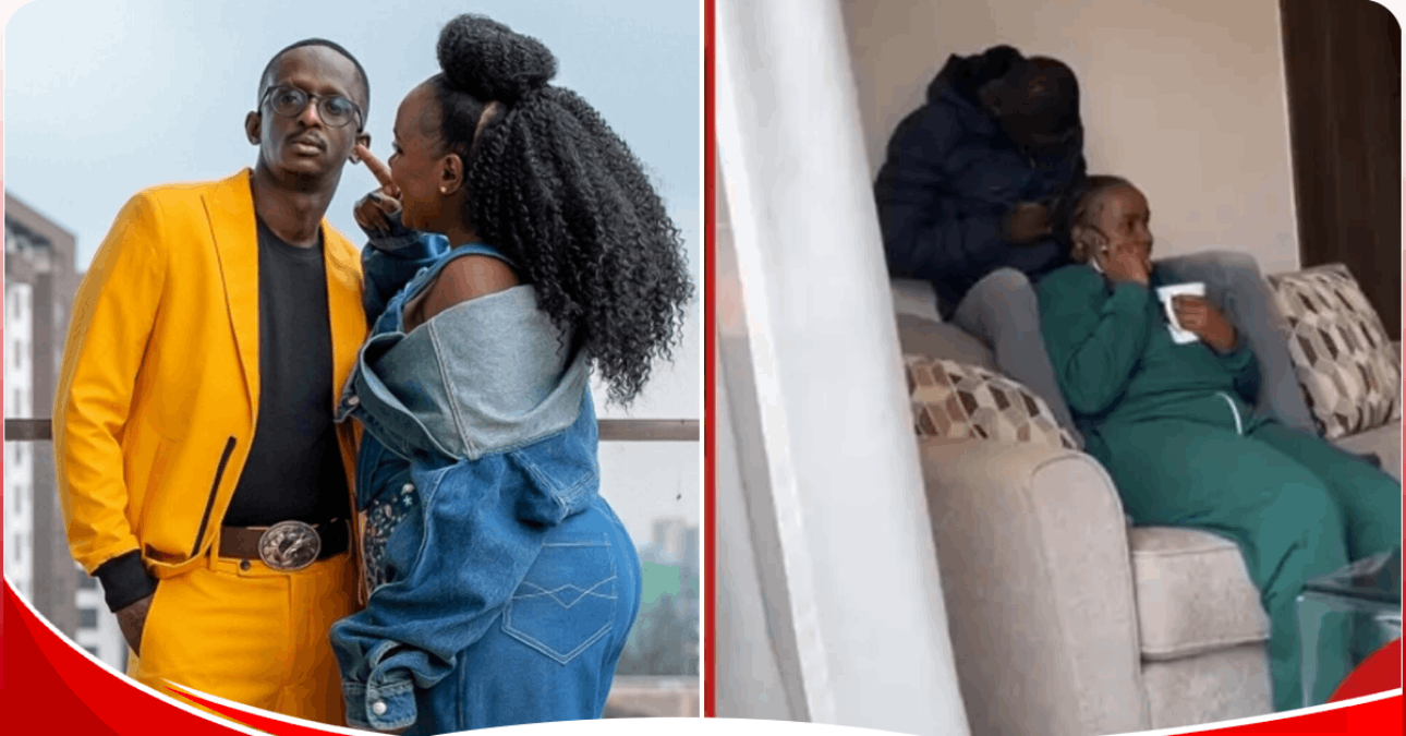 Njugush’s viral video of undoing wife’s hair melts hearts