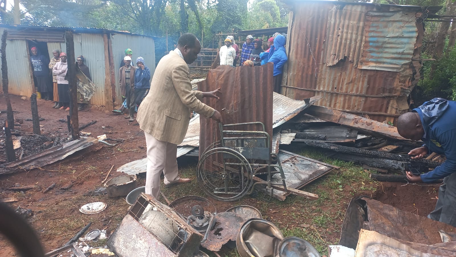 Man with disability and wife burnt beyond recognition as fire razes their home in Lari