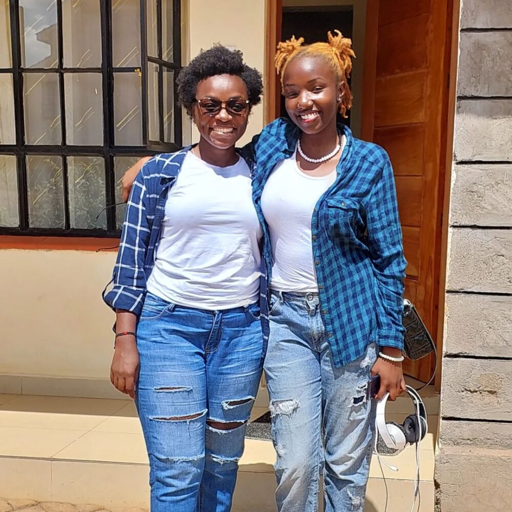 Nyaboke Moraa with her only and eldest daughter Marrie Achieng during happier days. Photo: Nyaboke Moraa/Instagram