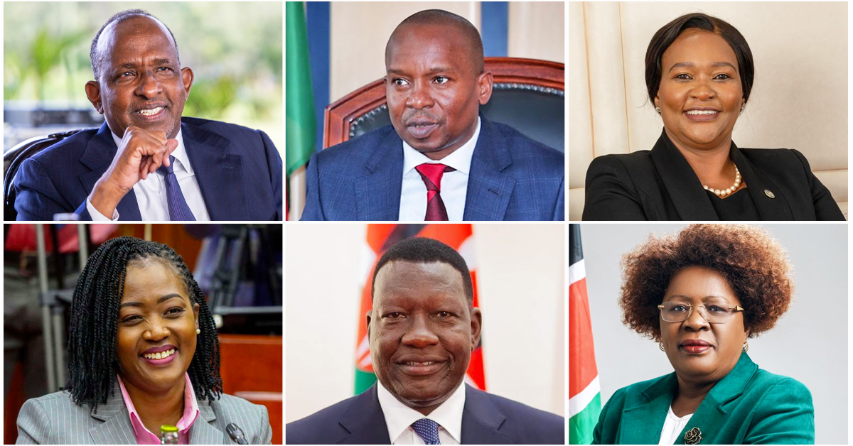 Kindiki, Duale, Chirchir and Wahome make comeback as President Ruto names partial Cabinet