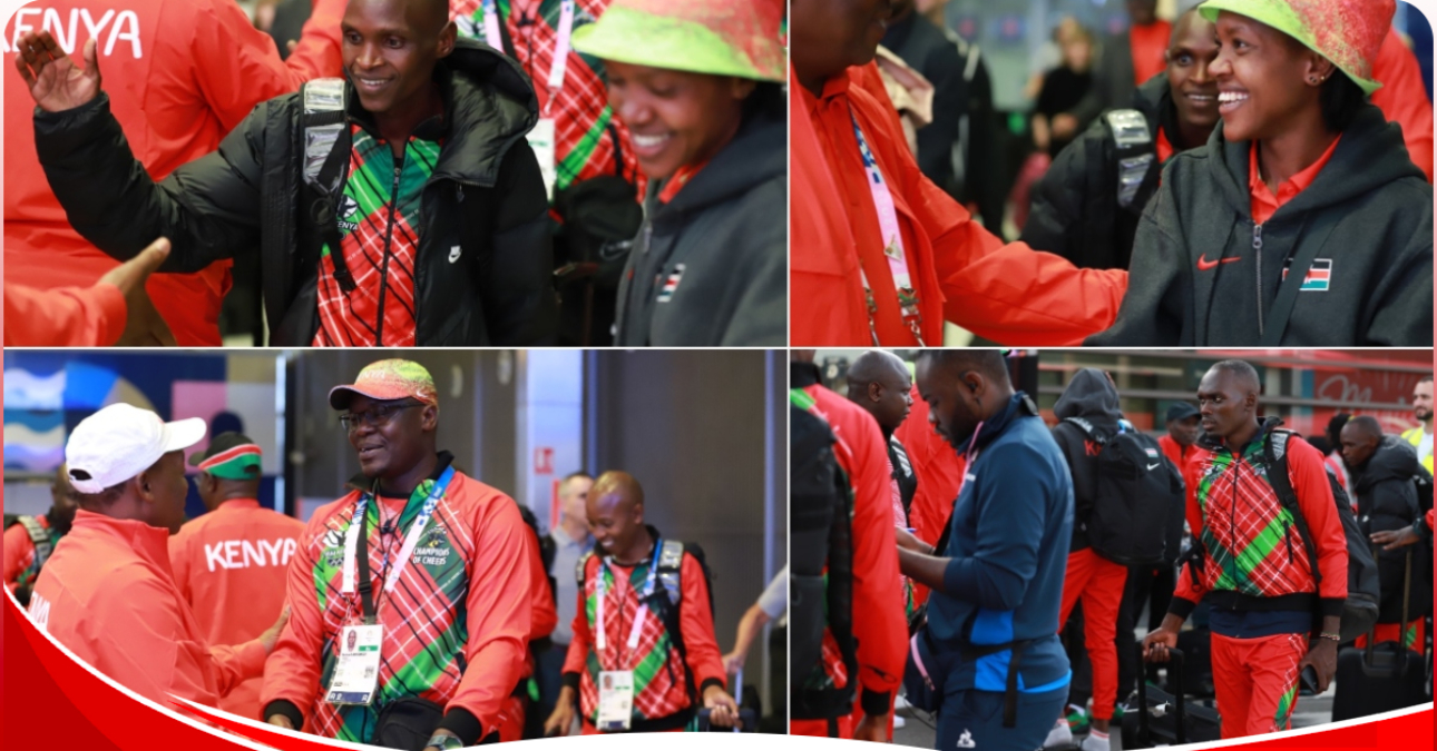 Team Kenya athletes arrive in the city of Paris for the Olympics