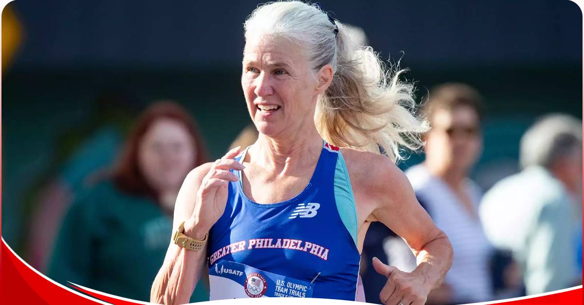 58-Year-Old Grandma secures third spot in U.S. Olympic race walking