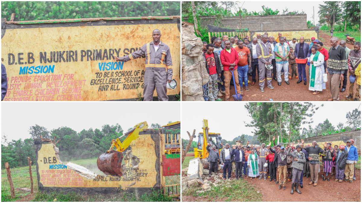 Photos: Embu businessman kick starts renovation of school after attempted opposition by some leaders