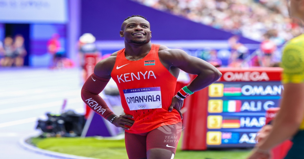 Paris Olympics :Omanyala advances to the 100m semifinals