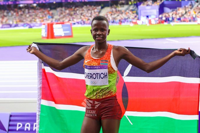 Faith Cherotich delivers bronze for Kenya in the 3000m SC finals