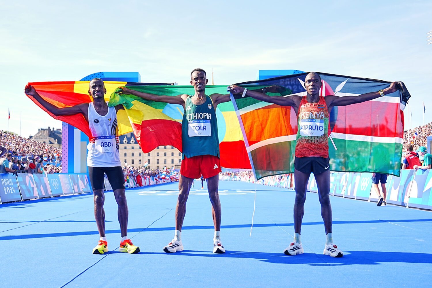 kipruto finishes third as Eliud Kipchoge cedes Marathon title to Ethiopian Tola