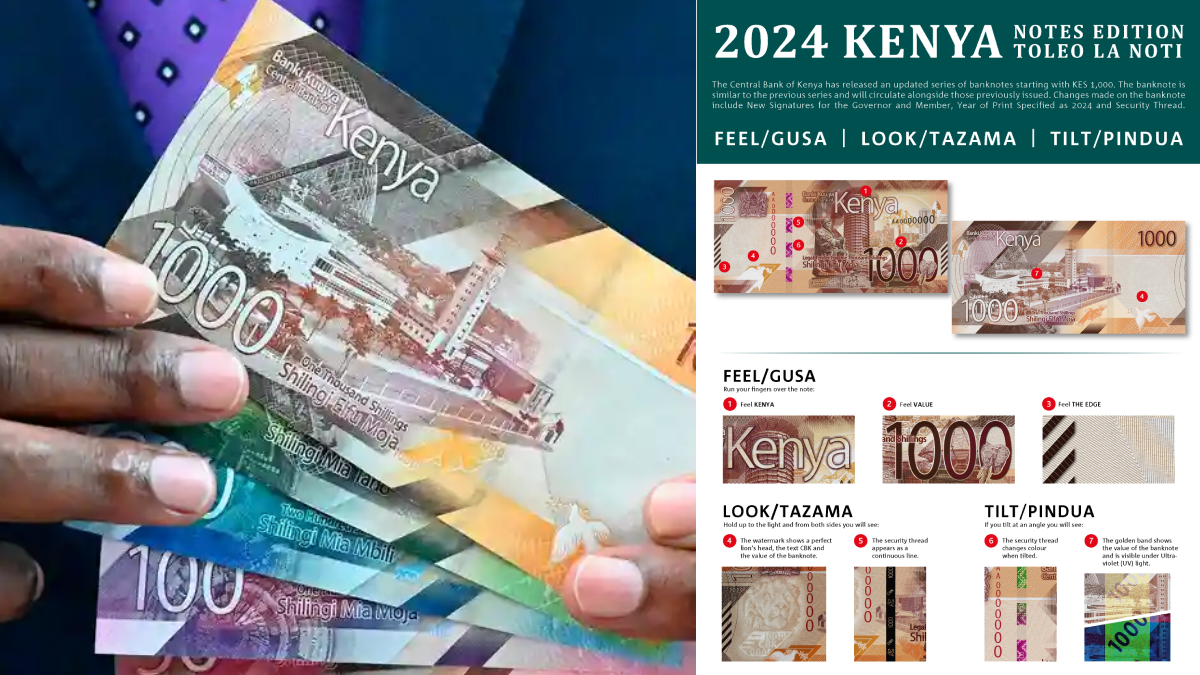 CBK announces 4 changes to Kenyan banknotes