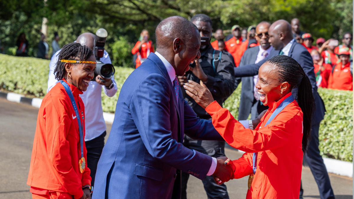 President Ruto celebrates Kenya’s Olympic champions with hugs and laughter