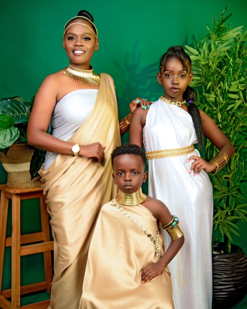 Betty Bayo with her adorable kids that she shares with Pastor Victor Kanyari. Photo: Betty Bayo/ Instagram