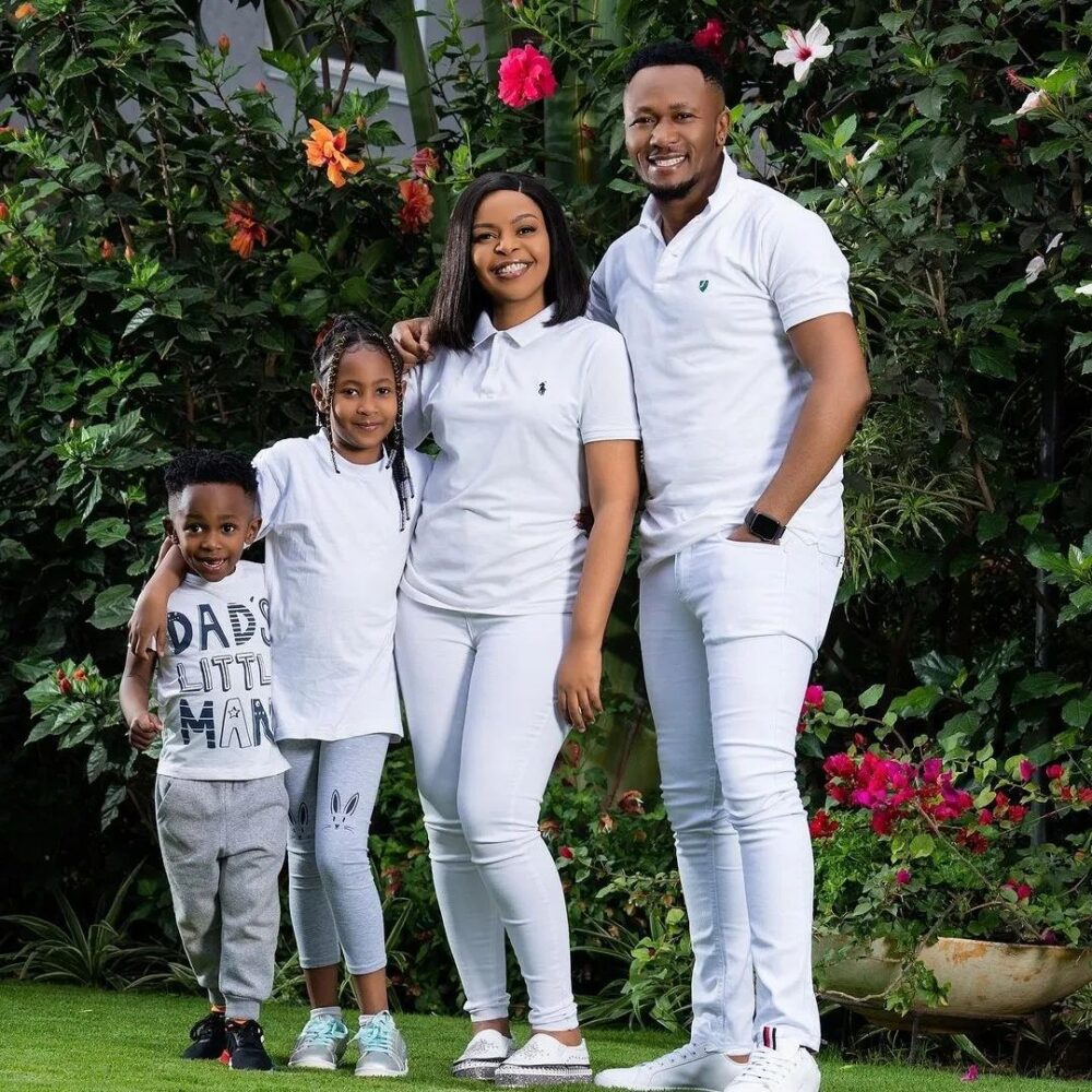 Size 8, husband DJ Mo and their two adorable kids. Photo: Size 8/Instagram