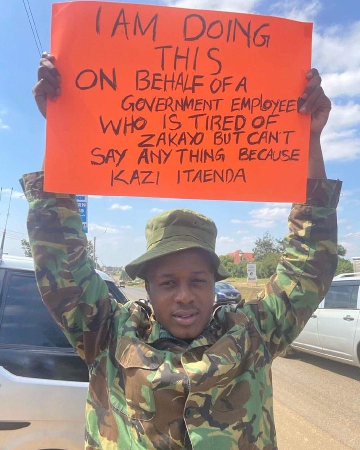 We all are citizens of Kenya, and if the politicians are doing something wrong, we should be able to correct them. That’s the Kenya that we want, that’s the Kenya that we want to live in said Shakur the Cop. Photo: X