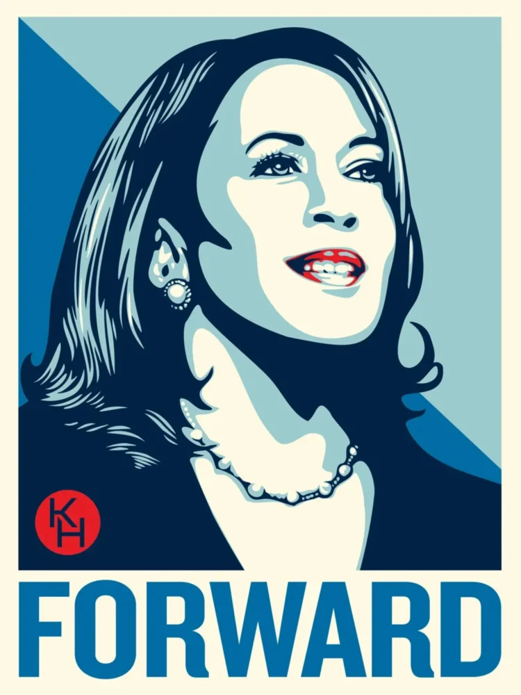 Artist who defined Obama’s campaign with ‘Hope’ poster creates ‘Forward’ for Kamala Harris